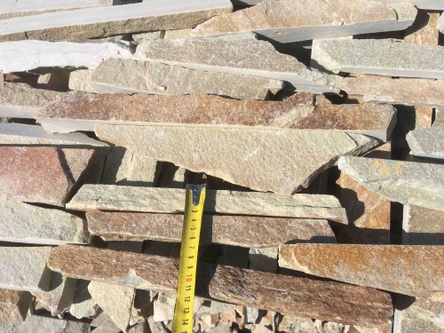 Горбушка златолит золотистый для облицовки купить в Троицке