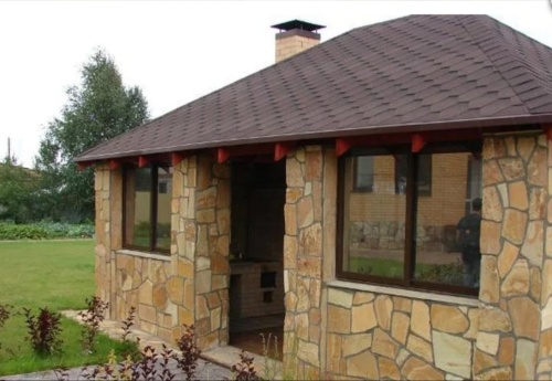 Плитняк златолит жёлтый золотистый для фасада 1,5-3см купить в Троицке