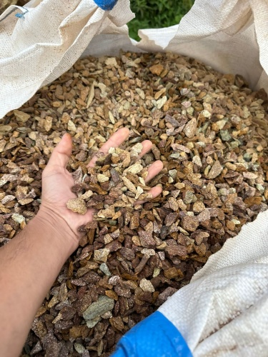 Златолит персиковый декоративная каменная крошка купить в Троицке