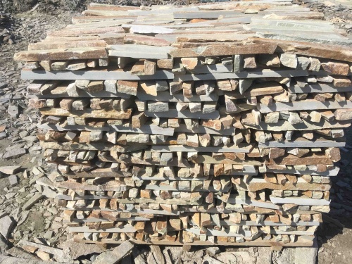 Горбушка златолит золотистый для облицовки купить в Троицке