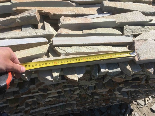 Горбушка златолит золотистый для облицовки купить в Троицке