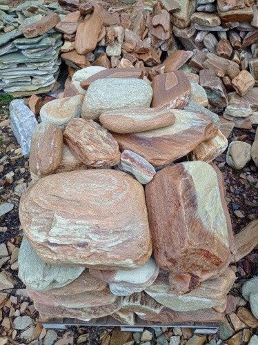 Златолит жёлтый, жёлто-зелёный глыбки и валуны для ланшафтного дизайна купить в Троицке