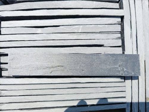 Плитка чёрная из натурального камня фасадная 30 см * 5 см, толщина 7 мм -30 мм купить в Троицке